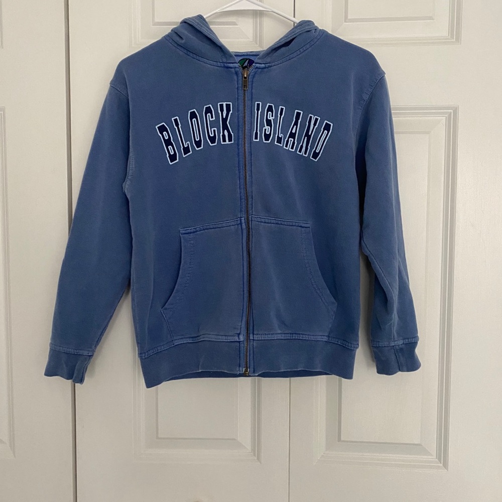 Block Island zip up, youth small. Worn once.